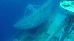 radar dish on the Vandenberg wreck in Key West