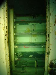 Stairs going up on the Vandenberg wreck in Key West