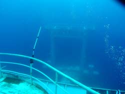 Foremast on the Vandenberg wreck in Key West