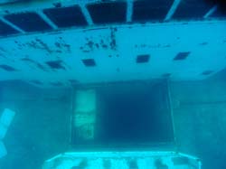 Looking into the Vandenberg wreck in Key West