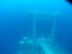 Main mast on the Vandenberg wreck in Key West